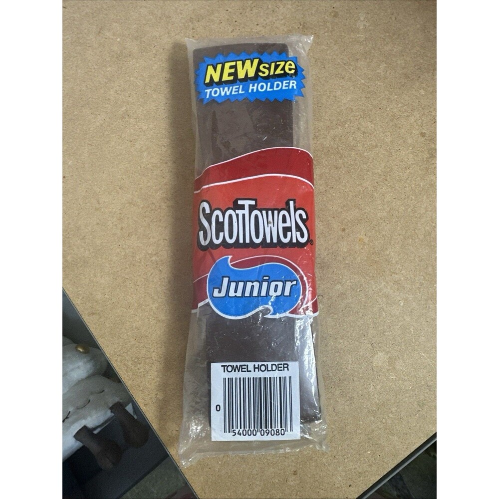 Vintage ScotTowels Junior Brown Paper Towel Holder Hardware 1983 NOS Scott